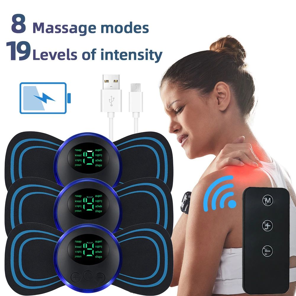 Electric Neck Massager Low-Frequency Muscle Stimulator