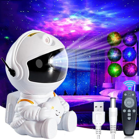 Galaxy Star Astronaut Projector Starry Sky Nebula LED Night Light for Bedroom