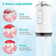 Portable USB Rechargeable Water Flosser with 4 Tips (220ml)