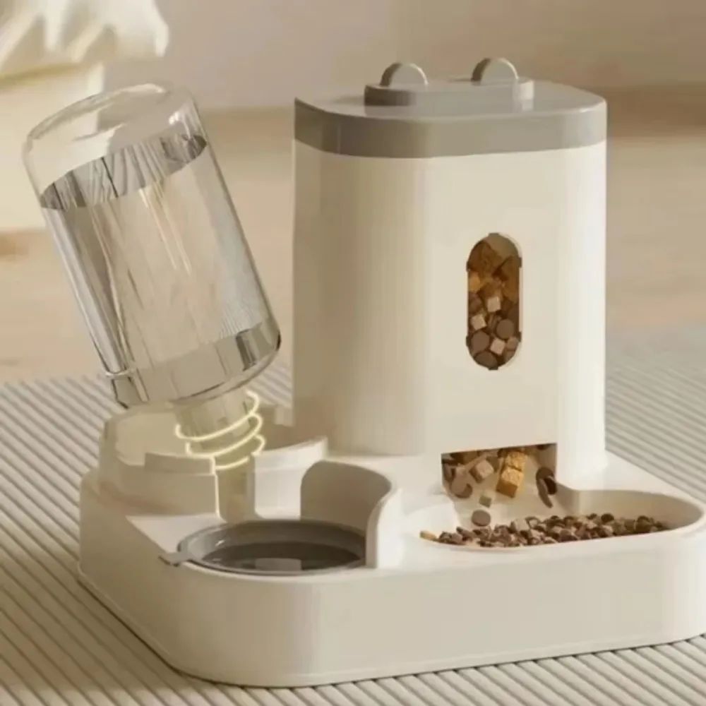 Automatic Pet Feeder & Water Fountain Dual-Function