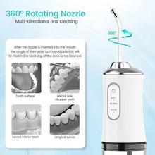 Portable USB Rechargeable Water Flosser with 4 Tips (220ml)