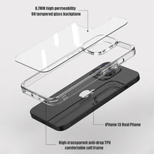 Luxury Tempered Glass Clear Case for iPhone 15 Series