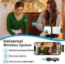 Professional Wireless Lavalier Lapel Microphone for Multi-Purpose